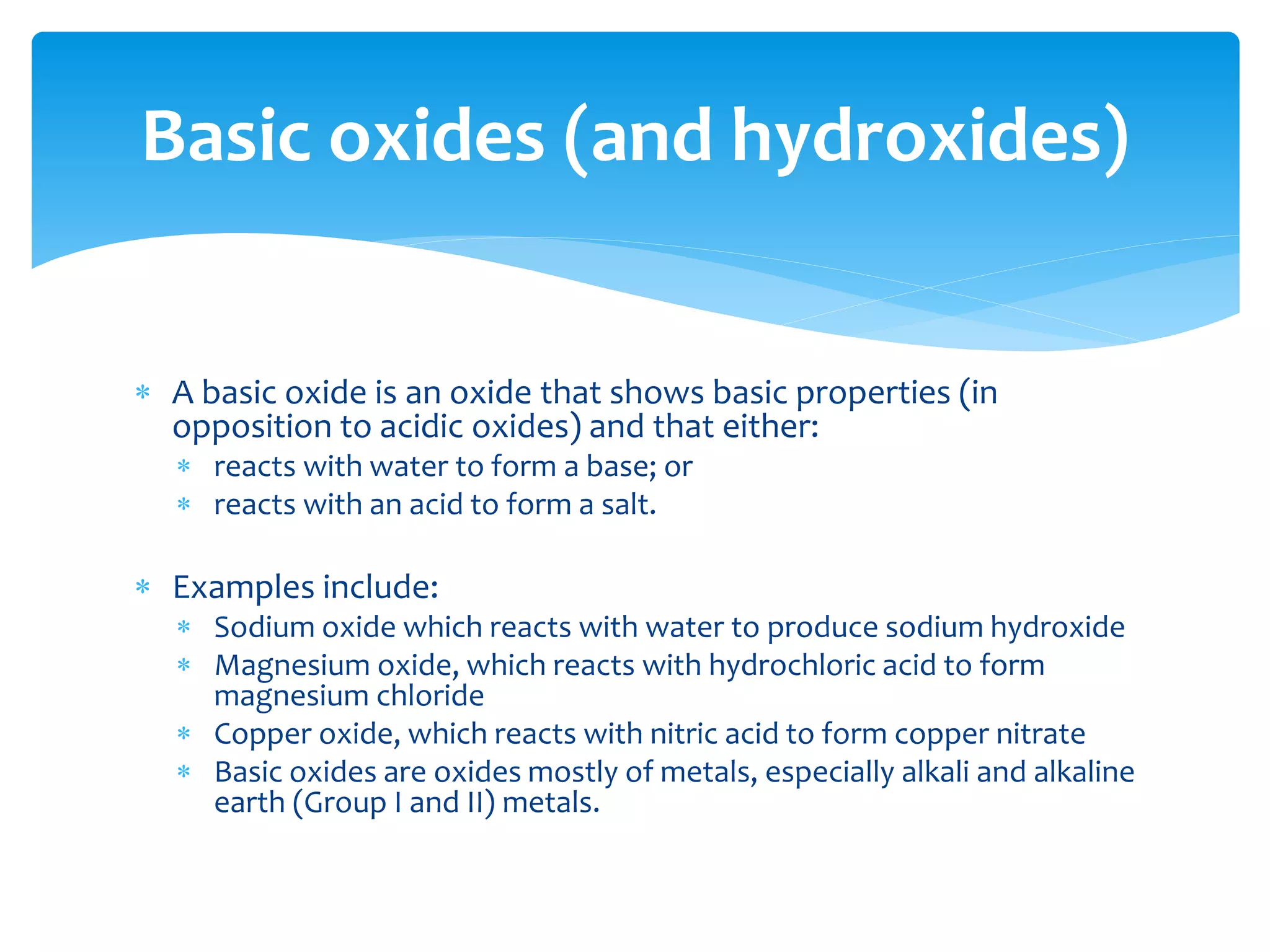 Test for Test method Observations Equations
H2(g) lighted splint “pop” {write equation}
O2(g) Glowing splint Re-ignites {write equation}
CO2(g) limewater White ppt {write equation}
HCl(g) Moist blue litmus paper Turns red {write equation}
NH3(g) Moist red litmus paper Turns blue {write equation}
SO2(g) Moist dichromate paper Turns green {write equation}
Cl2(g) Pungent gas - Drop of AgNO3 White ppt {write equation}
Br2(g) Orange-brown gas - Drop of AgNO3 Cream ppt {write equation}
NO2(g) Orange-brown gas No simple test {write equation}
NO(g) Colourless → orange brown gas Colourless in the
absence of air
{write equation}
H2S(g) moist lead ethanoate (acetate) paper Turns black {write equation}
Qualitative tests for gases
 