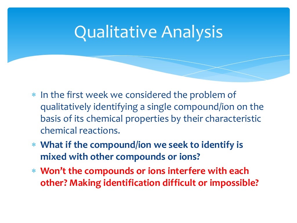 Qualitative analysis 2