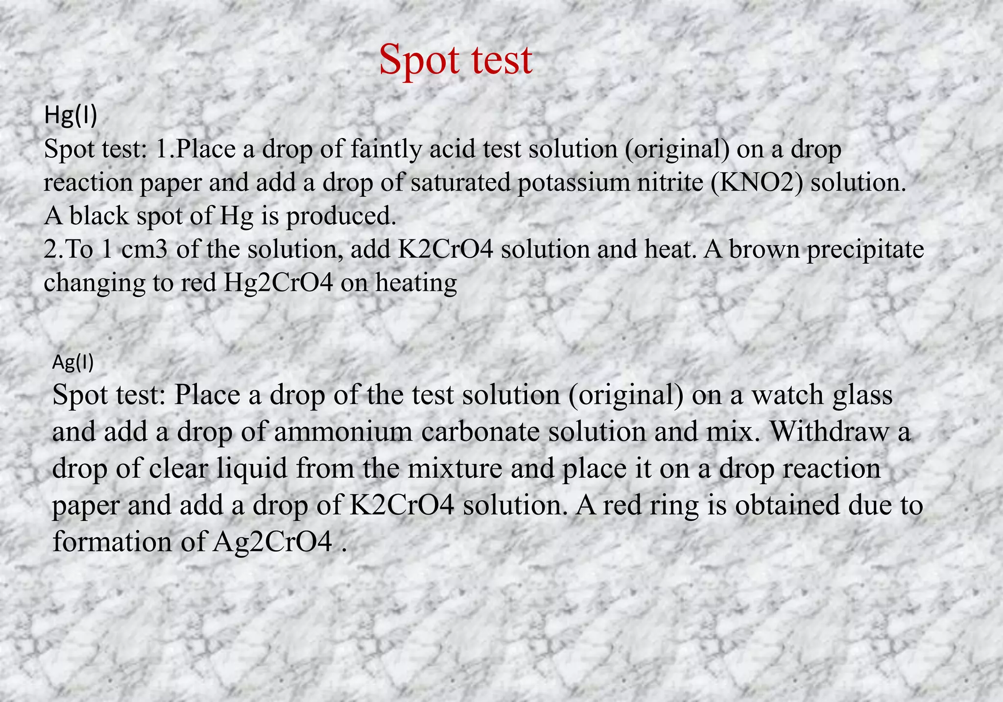 Qualitative and quantitative chemical analysis | PPTX
