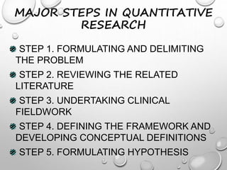 Qualitative and quantitative methods of research | PPTX