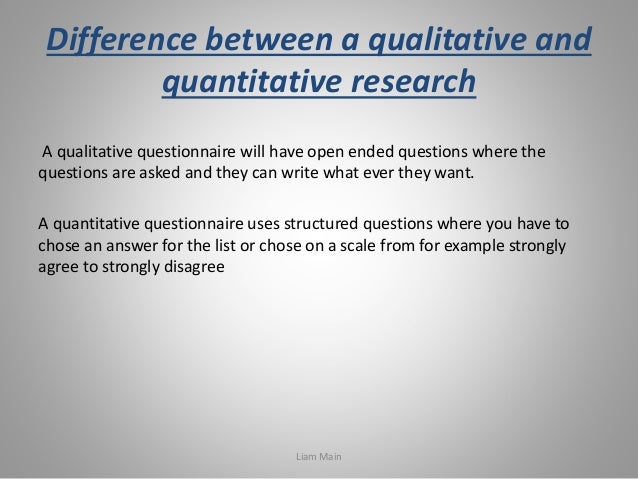 Difference Between Qualitative And Quantitative Research Papers