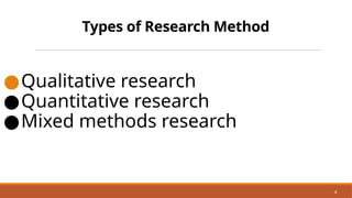 Four Research Methods Qualitative and Quantitative Research.pptx