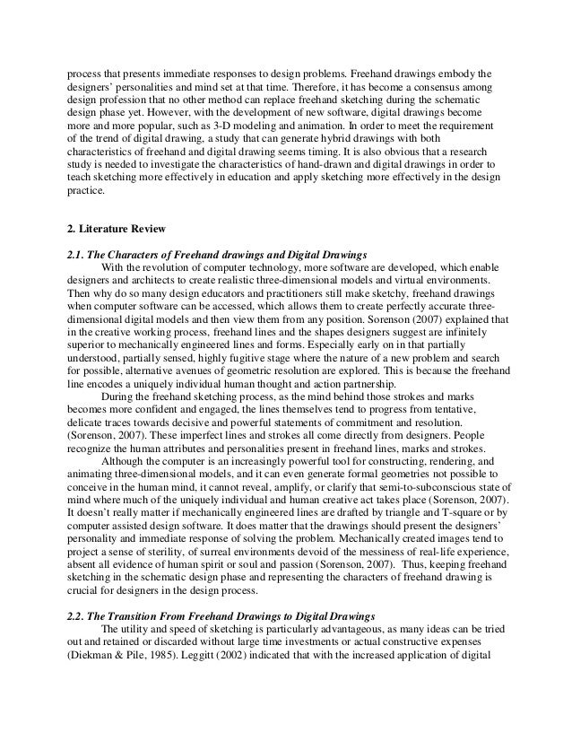 Freehand Drawing VS Transformed Digital Drawing