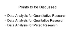 Qualitative data analysis | PPT