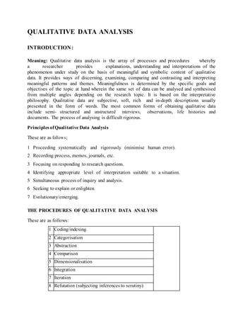Qualitative data analysis | PDF