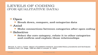 Qualitative data analysis part 1-theoretical understanding | PPTX