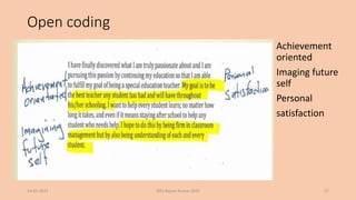 Qualitative data analysis part 1-theoretical understanding | PPTX