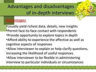 Interview Data Collection Drawbacks Qualitative data collection | PPT