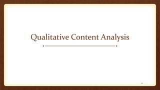 Qualitative Content Analysis
22
 