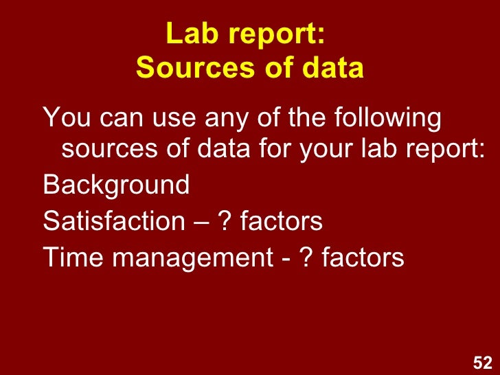 Qualitative research, lab report overview, and review of lectures 1 t…