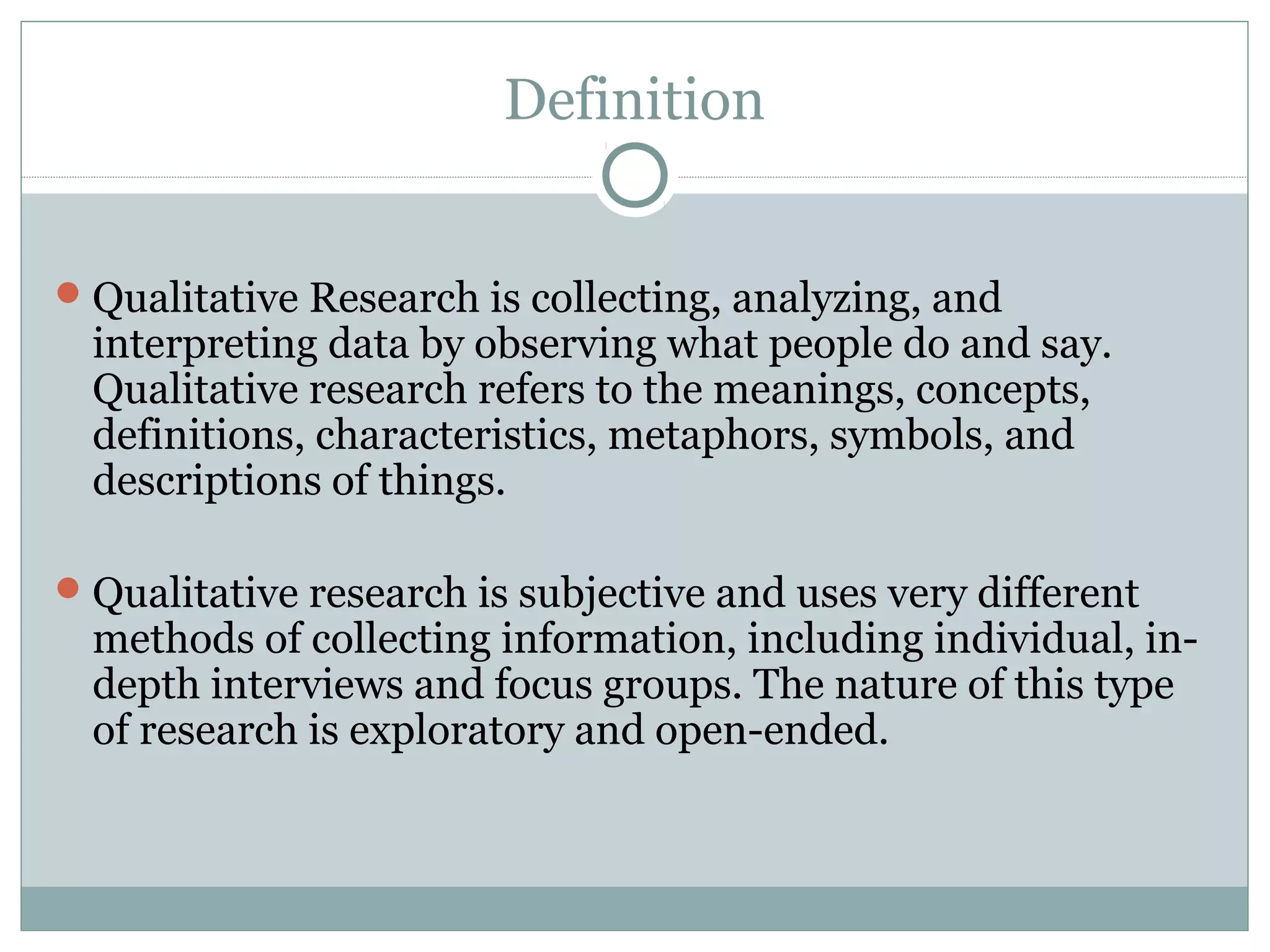 Qualitative Research PPT