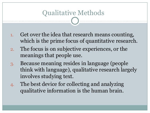 is qualitative research subjective