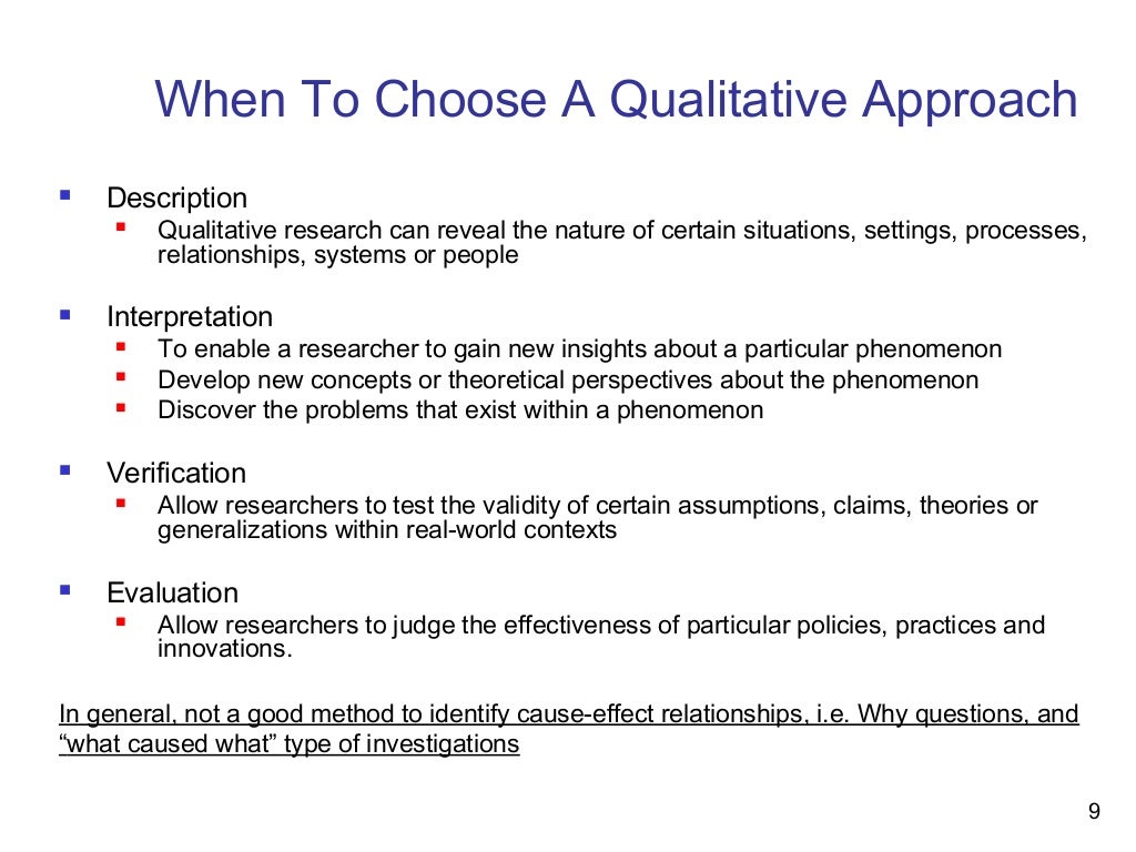 Qualitative research designs