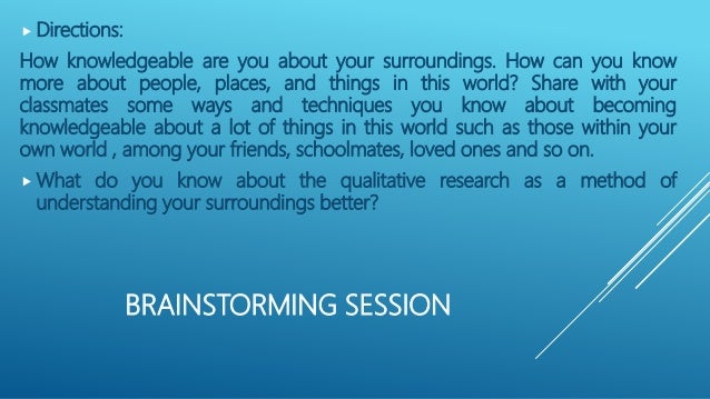 Qualitative Research