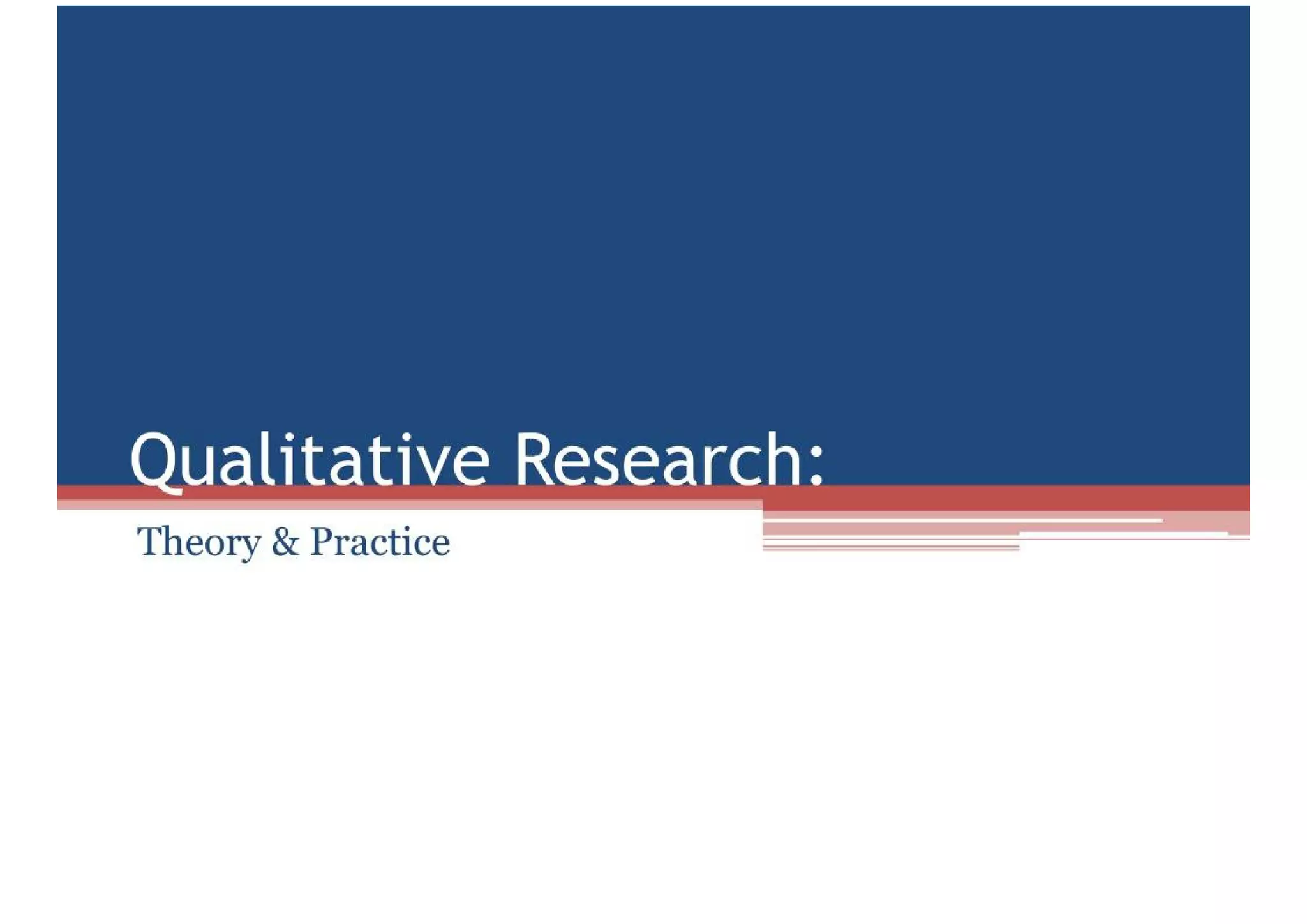 Qualitative Research | PDF