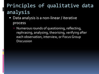 The Process of Qualitative Research Methods | PPT