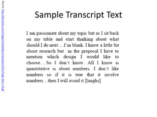 Qualitative research lecture-shortened | PPTX