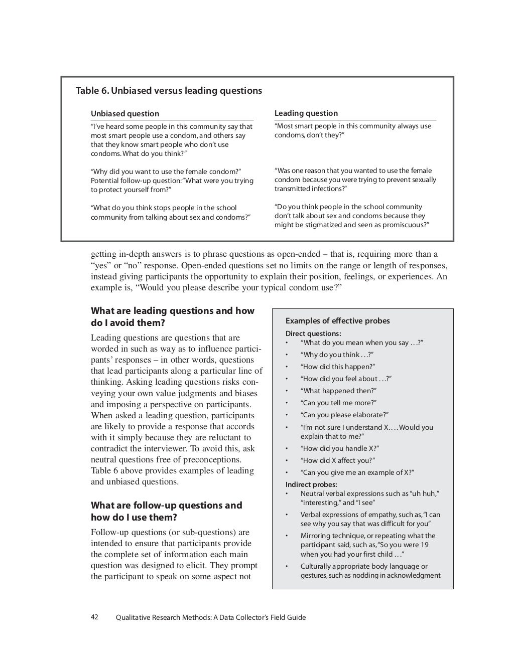 Qualitative research methods a data collector's field guide