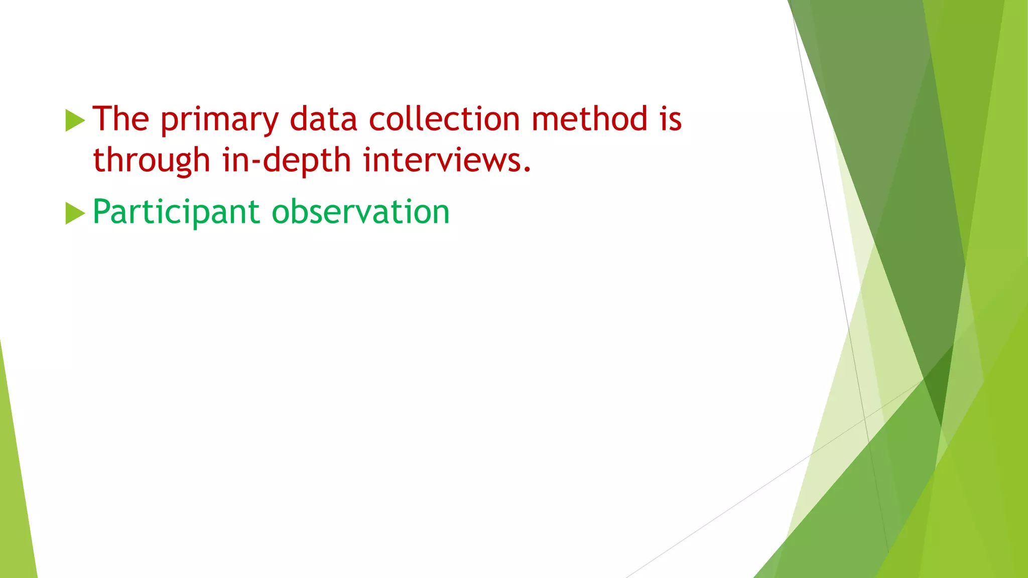 Qualitative research, types, data collection and analysis | PPTX