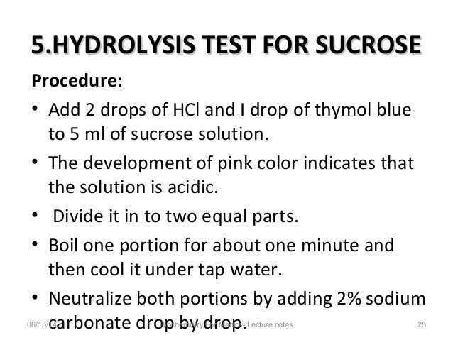 Qualitative Tests For Carbohydrates