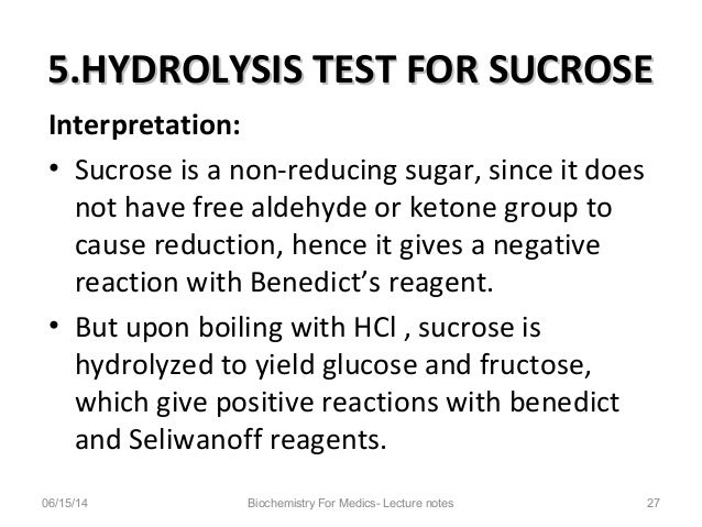 Qualitative Tests For Carbohydrates