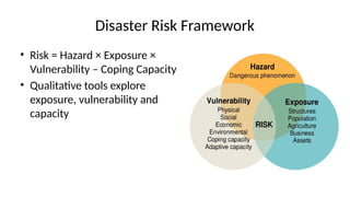 Qualitative Tools for Community-Based Disaster Risk and Resilience ...