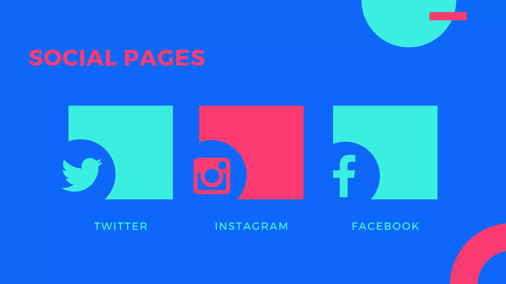 SOCIAL PAGES
TWITTER INSTAGRAM FACEBOOK
 