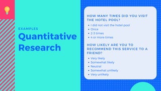 Qualitative vs quantitative survey questions | PPT