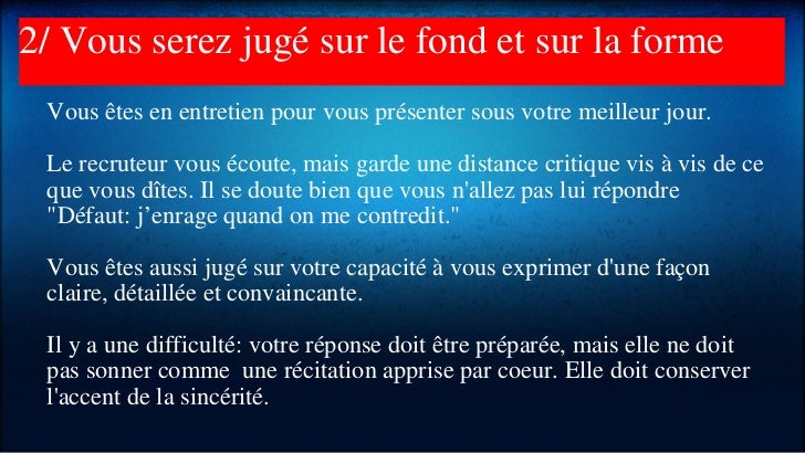 Qualites Et Defauts La Question Classique En Entretien D Embauche