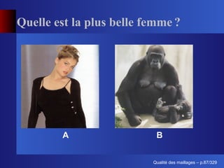 Quelle est la plus belle femme ?




        A                  B


                                ´
                          Qualite des maillages – p.87/329
 
