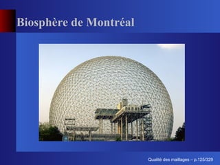 Biosphère de Montréal




                              ´
                        Qualite des maillages – p.125/329
 