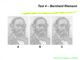 Test 4 – Bernhard Riemann




A   B                   C



                    ´
              Qualite des maillages – p.308/329
 