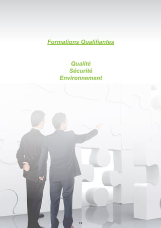 DESCRIPTION
■ Connaitre les données de base en assainissement sur les
aspects techniques, réglementaires et financiers.
PUBLICS
■ Maîtres d’oeuvre, services techniques, bureaux d’études.
DURÉE
■ 2 jours
LIEU DE FORMATION
■ INP Toulouse
FORMES D’ENSEIGNEMENTS
■ C
PÉDAGOGIE
■ Présentiel
PROGRAMME
■ Généralités :
- caractéristiques des eaux usées et eaux pluviales
- notion de bassin versant
- paramètres caractéristiques en assainissement
■ Différents systèmes d’assainissement :
- autonome ou collectif
- réseaux d’assainissement
- dispositif d’épuration
■ L’instruction technique de 1977 : présentation, utilisation.
Le contexte législatif et réglementaire.
■ Rôle et fonctionnement des Agences de l’eau : aides, sub-
ventions.
■ Les différents systèmes de gestion de l’assainissement.
Données de base en assainissement
Dates : Nous contacter
Nadine DAUSSE
05 34 32 31 07
nadine.dausse@inp-toulouse.fr
COÛT DE LA FORMATION :
714 €
14
Modules QSE
 
