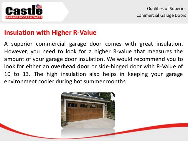 Qualities Of Superior Commercial Garage Doors