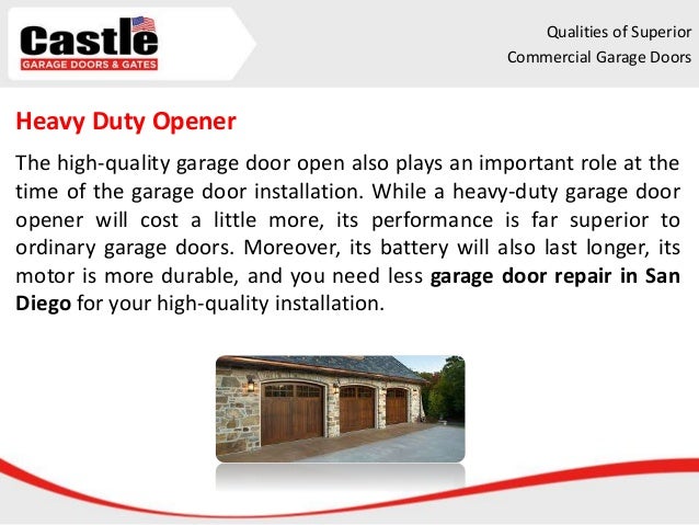 Qualities Of Superior Commercial Garage Doors