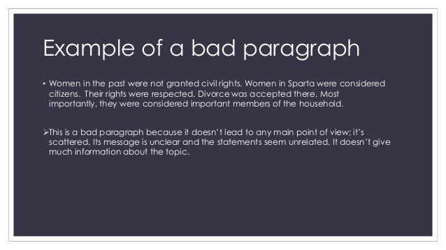 Bad Sentence Structure Examples