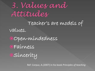 Qualities of a good teacher | PPTX