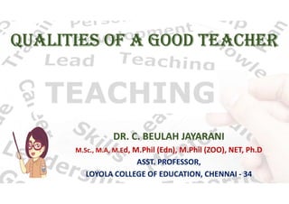 Qualities of a good teacher | PPT