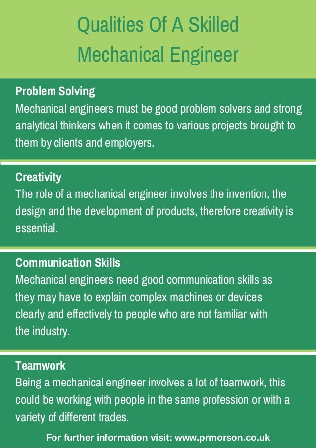 Qualities Of A Skilled Mechanical Engineer
