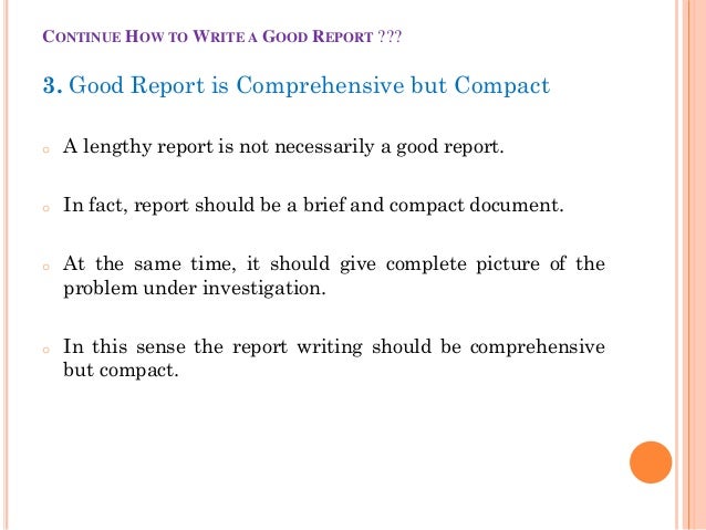 What Are The Qualities Of A Good Report? – FDFE