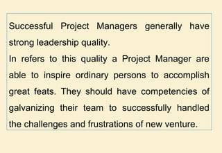 Qualities of project manager | PPT