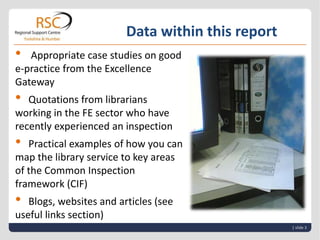 Tips on how libraries can prepare for an Ofsted Inspection | PPTX