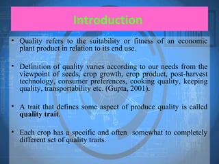 Good Quality Rice Introduction Quality analysis in rice | PPT