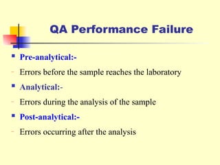 Quality-assurance-issues in diagnostic laboratory | PPT