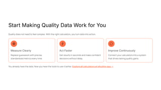 Quality Audit Calculators - convert audit data into clear metrics like ...
