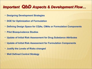 Quality by-Design (QbD) by Mr. Nitin Kadam. | PPT