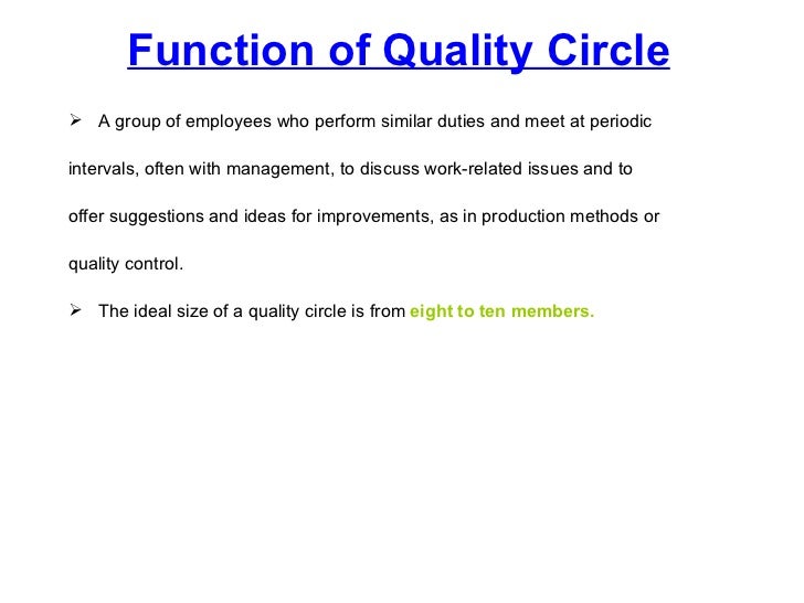 Quality circle copy
