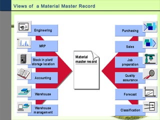 Views of a Material Master Record
 
