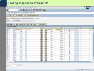 Creating Inspection Plan-QP01
 