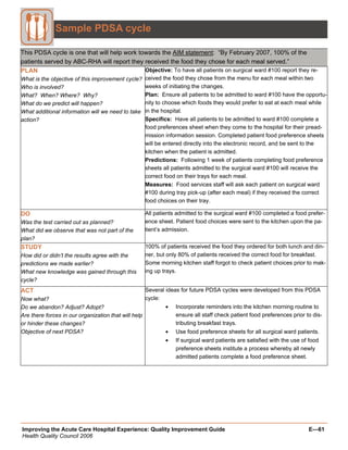 Quality Improvement Project Guide